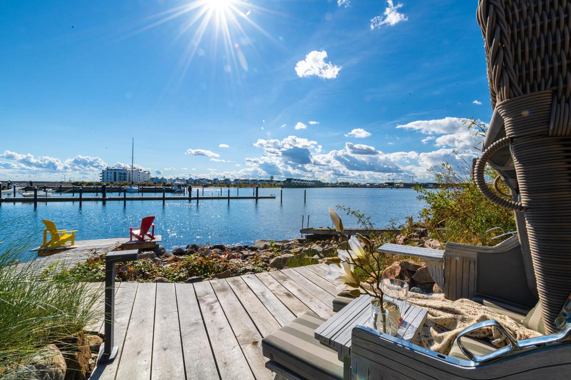 Hafenliebe- Sauna, Steg, Hafenblick, Kamin, Terrasse Olpenitz Exteriör bild
