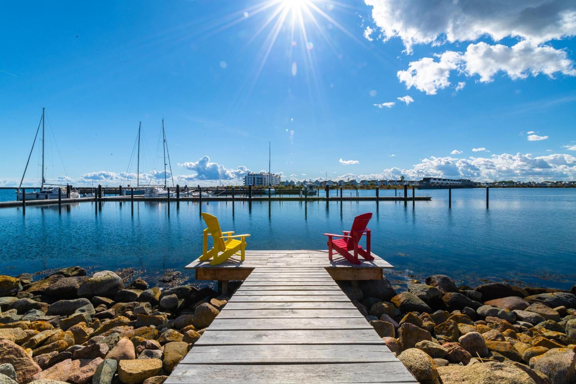 Hafenliebe- Sauna, Steg, Hafenblick, Kamin, Terrasse Olpenitz Exteriör bild